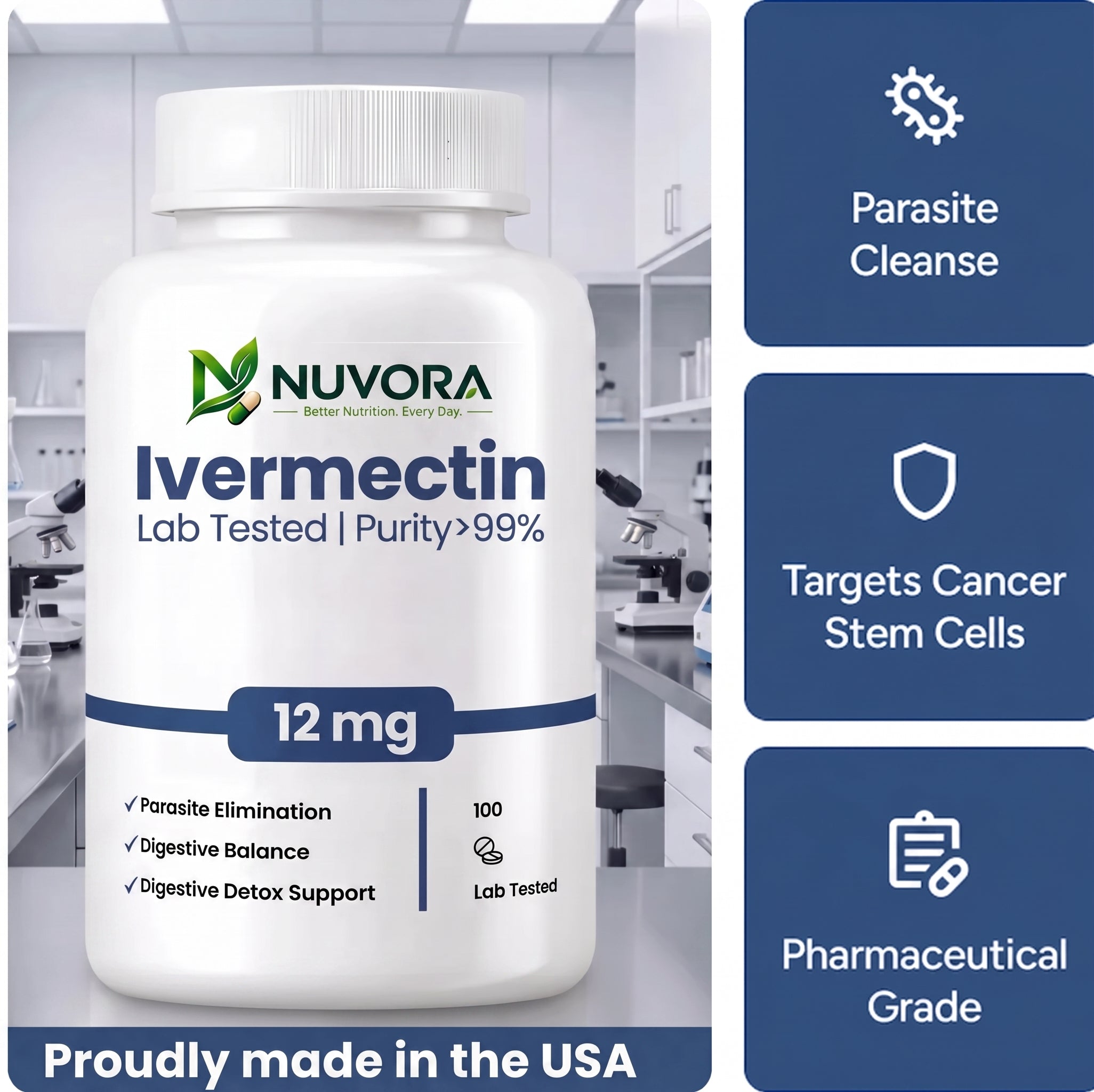 Ivermectin 12MG, %99 Purity