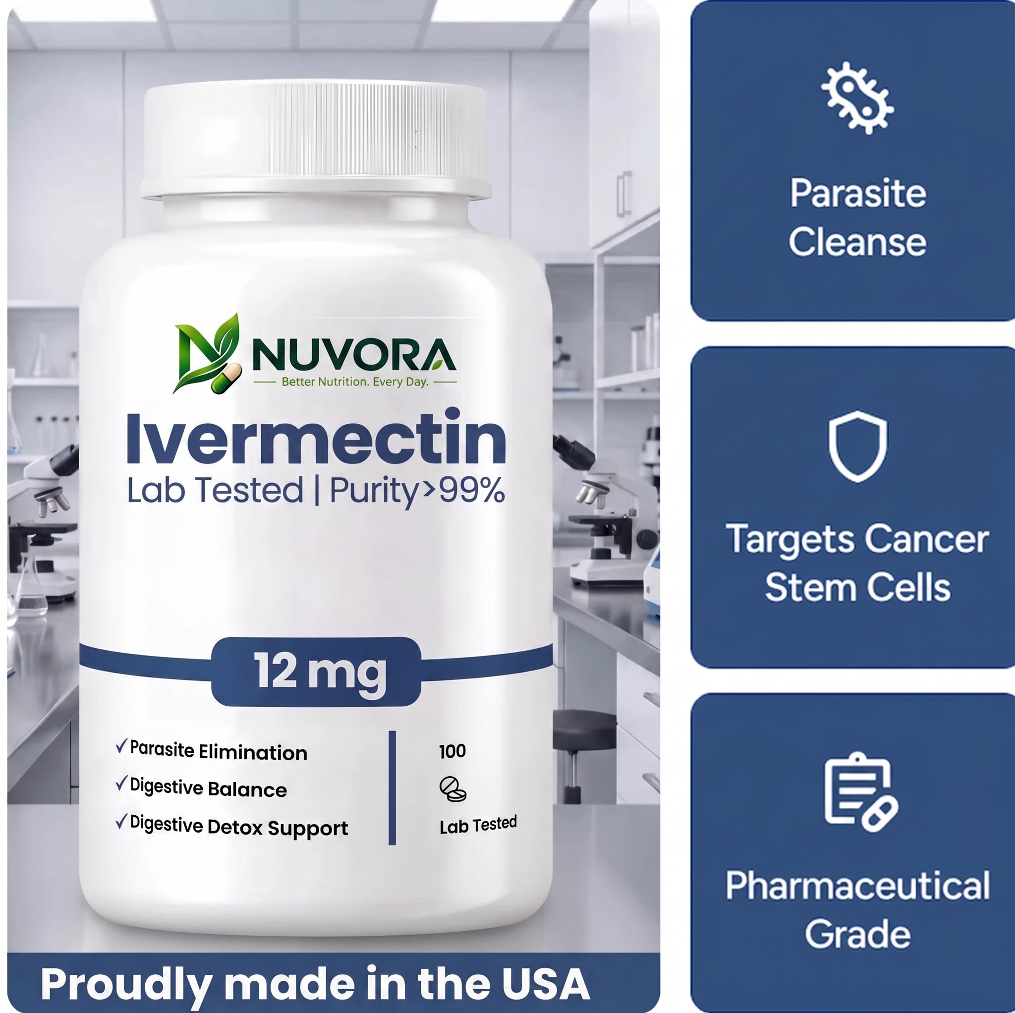 Ivermectin 12MG, %99 Purity